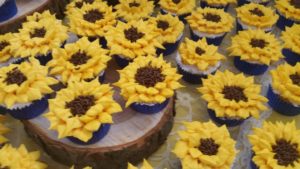 sunflower cupcakes